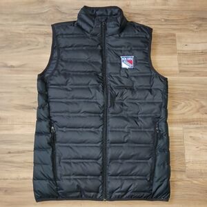 Columbia New York Rangers 650 Down Quilted Puffer Vest - Adult - Black - Size S